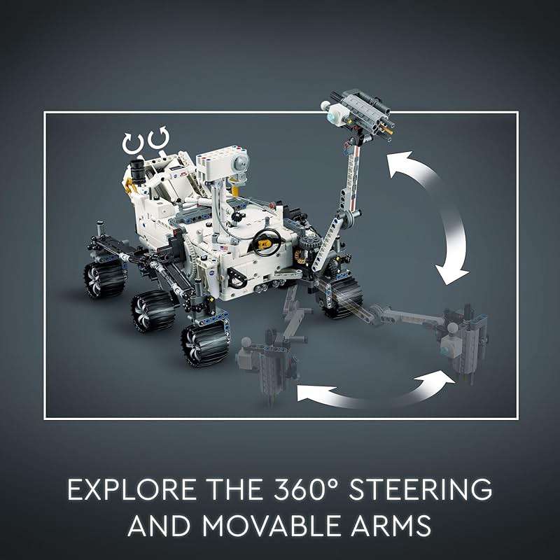LEGO Technic NASA Mars Rover Perseverance Building Toys - STEM Model Kit for Boys & Girls, Ages 10+ Years - Gifts for Birthdays - Detailed Set for Display - 42158 - Image 6