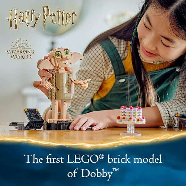 LEGO Harry Potter Dobby The House-Elf Building Toy Set, Build and Display Model of a Beloved Character from The Harry Potter Franchise, for 8 Year Old Boys' and Girls' Birthday, 76421 - Image 2