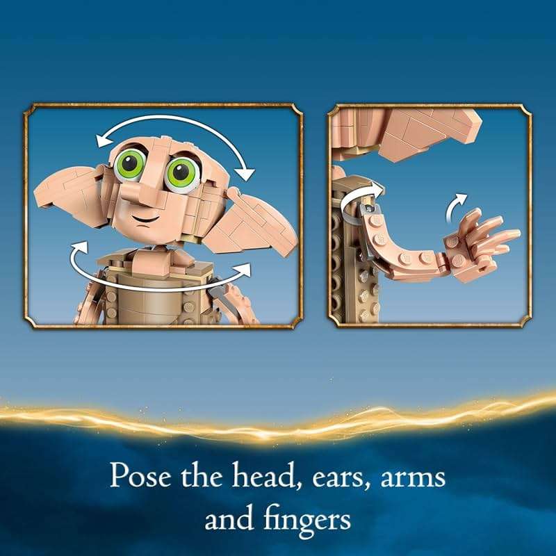 LEGO Harry Potter Dobby The House-Elf Building Toy Set, Build and Display Model of a Beloved Character from The Harry Potter Franchise, for 8 Year Old Boys' and Girls' Birthday, 76421 - Image 4