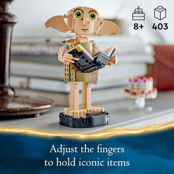 LEGO Harry Potter Dobby The House-Elf Building Toy Set, Build and Display Model of a Beloved Character from The Harry Potter Franchise, for 8 Year Old Boys' and Girls' Birthday, 76421 - Image 6