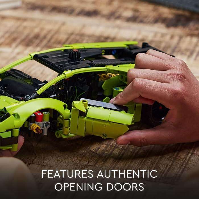 LEGO Technic Lamborghini Huracán Tecnica Advanced Sports Car Building Kit for Kids Ages 9 and up Who Love Engineering and Collecting Exotic Sports Car Toys, 42161 - Image 5