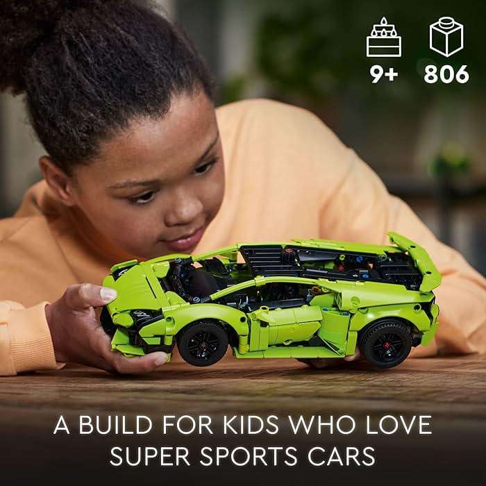 LEGO Technic Lamborghini Huracán Tecnica Advanced Sports Car Building Kit for Kids Ages 9 and up Who Love Engineering and Collecting Exotic Sports Car Toys, 42161 - Image 6