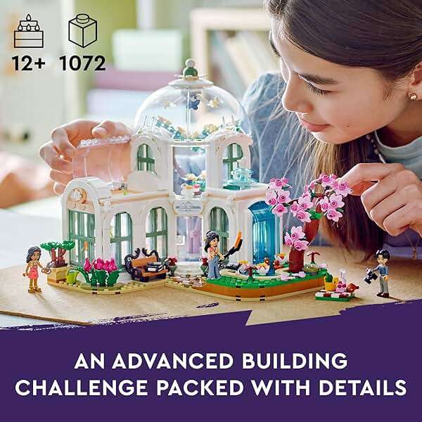 LEGO Friends Botanical Garden Building Toy Set, A Creative Project for Ages 12+, Build and Display a Detailed Greenhouse Scene, A Gift for Kids and Teens Who Love Flowers and Plants, 41757 - Image 2