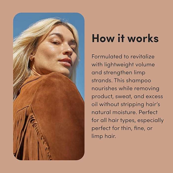 hers Full Volume Shampoo - Rice Protein & Biotin Formula - Fine Hair & Root Lift Daily Shampoo - Volumizing Hair Care - Coastal Cedar Citron Scent - 6.4 Fl Oz, 2 Pack - Image 3