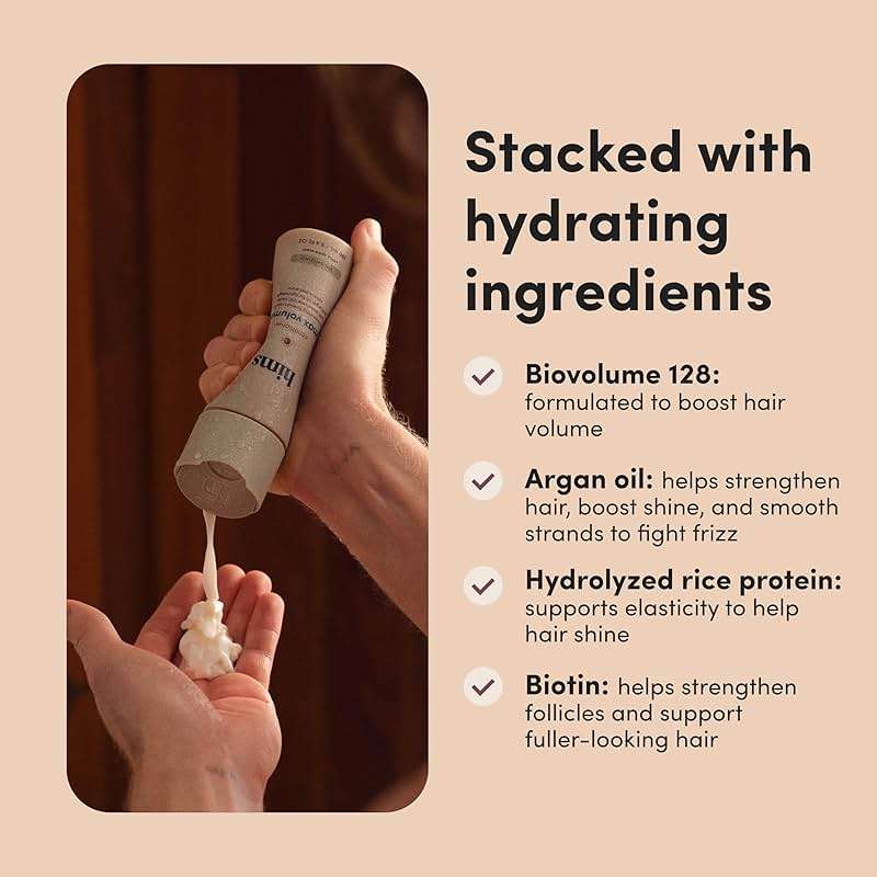 hims Max Volume Conditioner - Biovolume 128, Biotin & Argan Oil - Volumizing & Hydrating Conditioner - Paraben-Free & Sulfate-free - Citrus Spice Scent - 6.4 Fl Oz, 2 Pack - Image 3