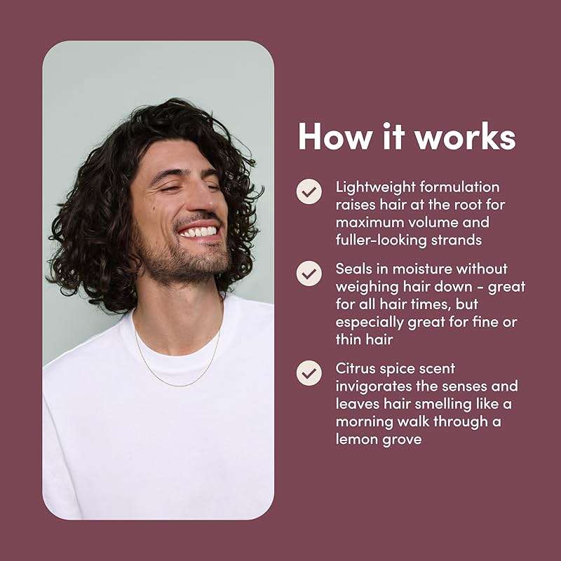 hims Max Volume Conditioner - Biovolume 128, Biotin & Argan Oil - Volumizing & Hydrating Conditioner - Paraben-Free & Sulfate-free - Citrus Spice Scent - 6.4 Fl Oz, 2 Pack - Image 4