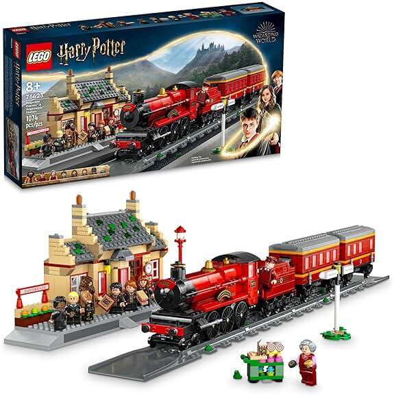 LEGO Harry Potter Hogwarts Express & Hogsmeade Station Building Toy - Pretend Play and Display Decor for Boys & Girls, Ages 8+ - Gift Idea for Birthdays - 76423 - Image 1