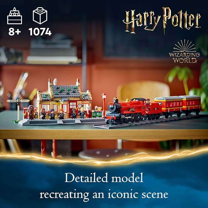 LEGO Harry Potter Hogwarts Express & Hogsmeade Station Building Toy - Pretend Play and Display Decor for Boys & Girls, Ages 8+ - Gift Idea for Birthdays - 76423 - Image 3