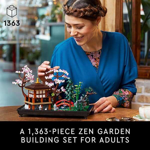 LEGO Icons Tranquil Garden Building Set - Detailed Japanese Zen Garden DIY Kit for Adults, Ages 18+ - Gift for Birthday - Building Block Set for Home Decor - 10315 - Image 2