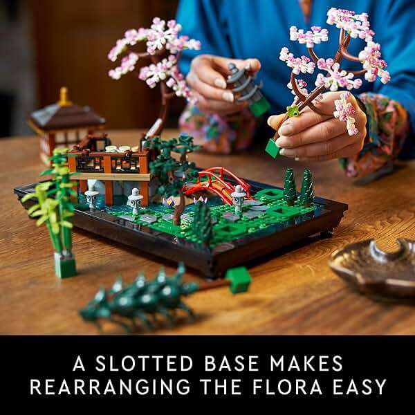 LEGO Icons Tranquil Garden Building Set - Detailed Japanese Zen Garden DIY Kit for Adults, Ages 18+ - Gift for Birthday - Building Block Set for Home Decor - 10315 - Image 5