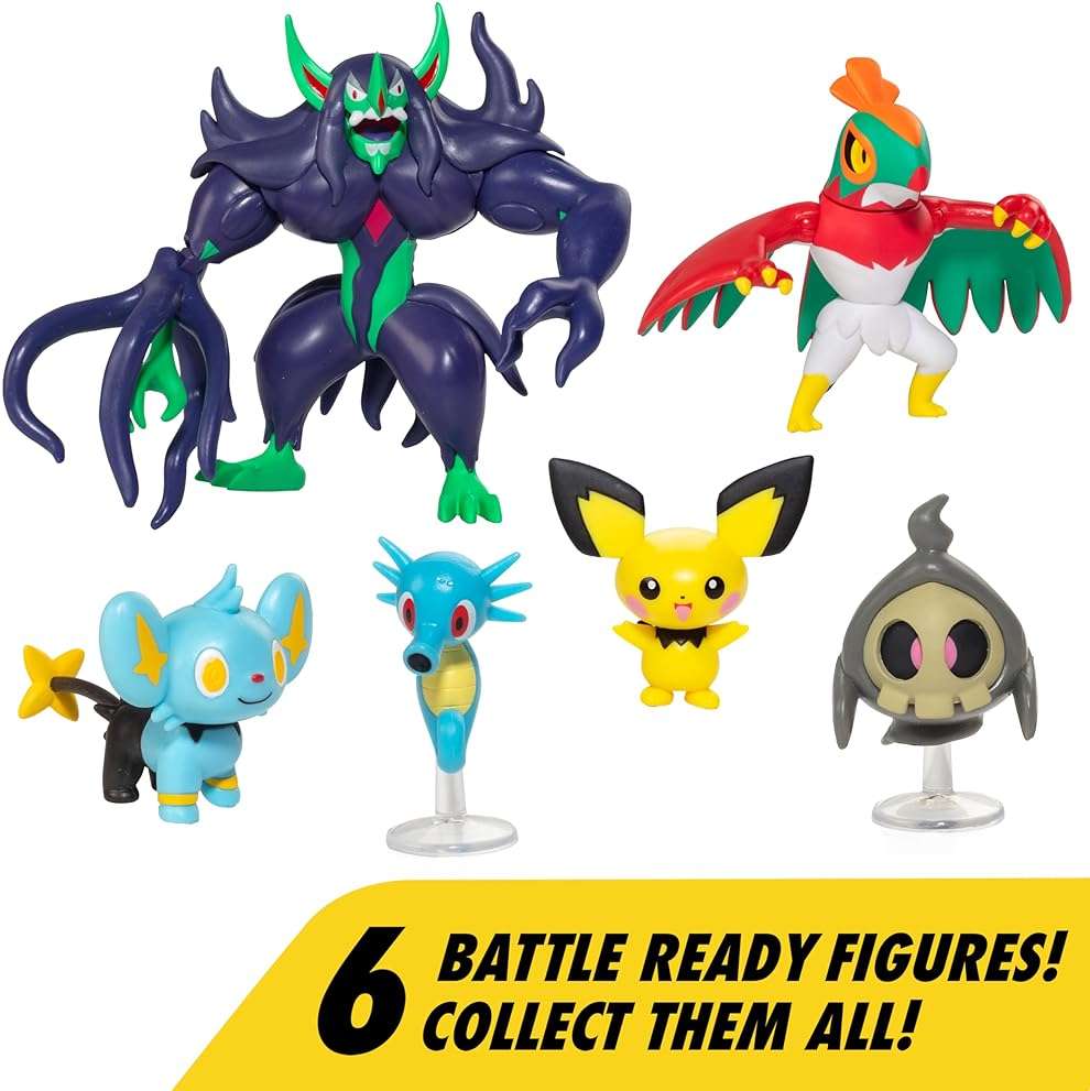 Pokémon Battle Ready Figure Set with 4.5-Inch Deluxe Grimmsnarl Action Figure & 5 Mini Scarlet and Violet Toys – Official Licensed Battle Pack Collectible Figures for Kids Boys Girls Ages 2+ - Image 3