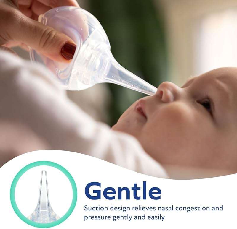 Dr. Talbot's Nasal Aspirator for Babies - Silicone - Includes Storage Case - Clear - Image 3