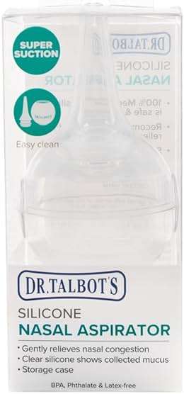Dr. Talbot's Nasal Aspirator for Babies - Silicone - Includes Storage Case - Clear - Image 8