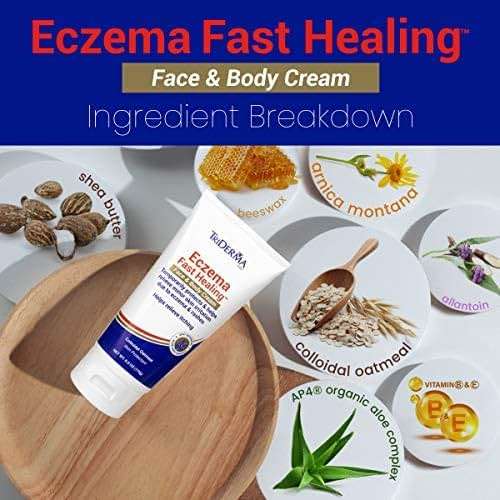 TriDerma Eczema Cream Fast Healing Eczema Relief for Face and Body, 6.0 Ounce Tube - Image 4