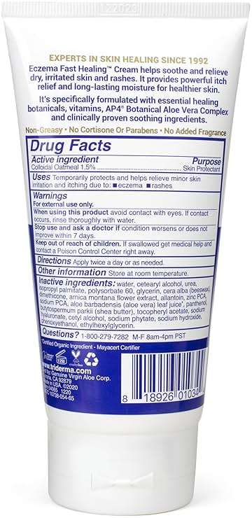 TriDerma Eczema Cream Fast Healing Eczema Relief for Face and Body, 6.0 Ounce Tube - Image 8