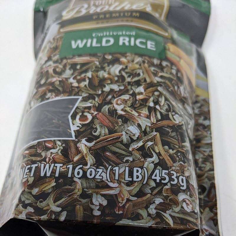 Minnesota Grown Wild Rice by Four Brothers 1lb Cultivated Premium Raw Gluten-Free Cholesterol-Free 1 Pound Traditionally Bat-Roasted Package Rice - Image 4