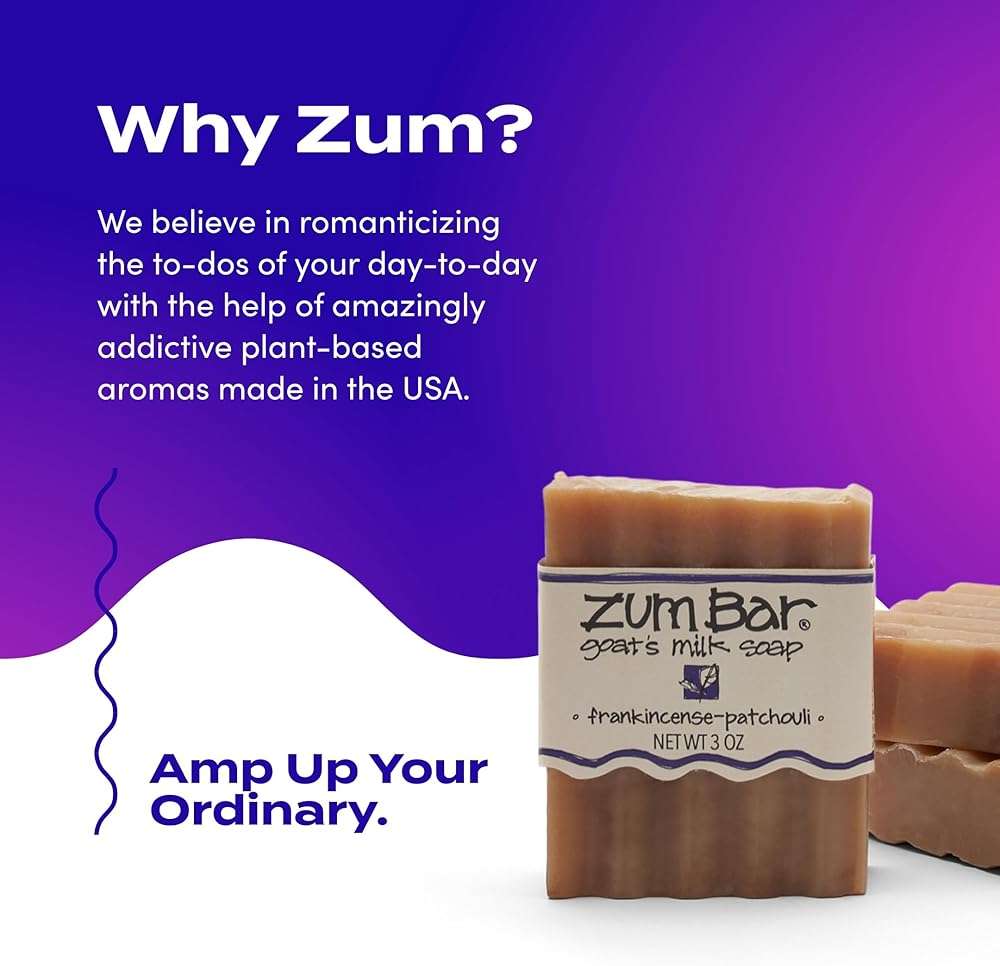 Zum Indigo Wild Goat's Milk Soap Bar - Bar Soap for Hands & Body Made with Essential Oils - 3 oz - Patchouli Blends (3 Pack) - Image 6