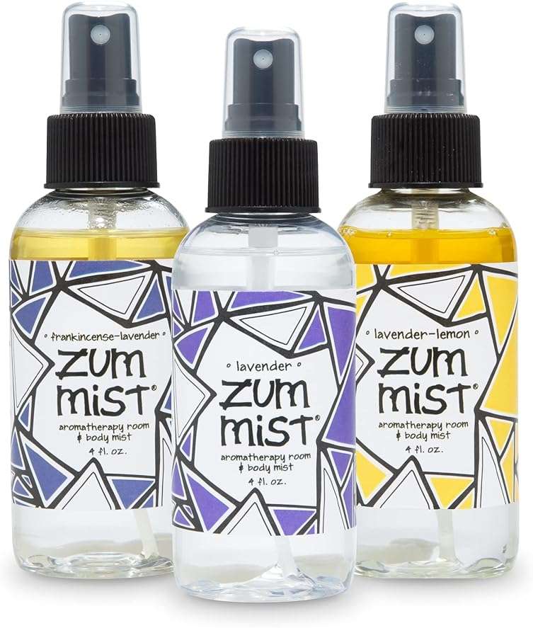 Zum Indigo Wild Mist Room & Body Spray - Aromatherapy Essential Oil Spray - Natural Body Mist & Room Spray - Lavender Blends - 4 fl oz (3 Pack) - Image 1