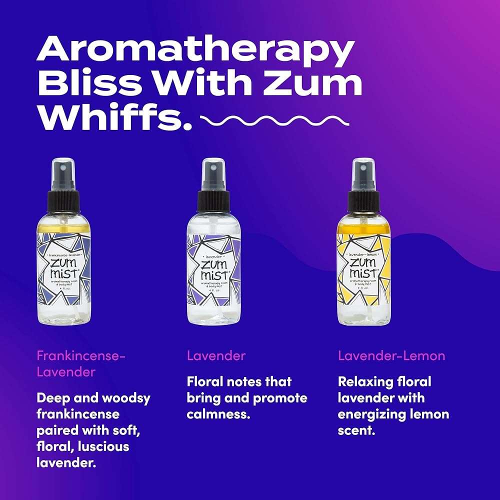Zum Indigo Wild Mist Room & Body Spray - Aromatherapy Essential Oil Spray - Natural Body Mist & Room Spray - Lavender Blends - 4 fl oz (3 Pack) - Image 3