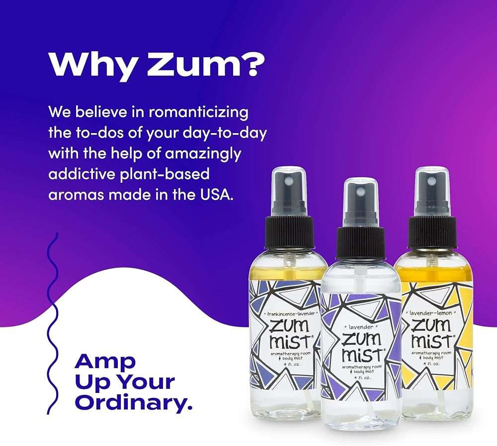 Zum Indigo Wild Mist Room & Body Spray - Aromatherapy Essential Oil Spray - Natural Body Mist & Room Spray - Lavender Blends - 4 fl oz (3 Pack) - Image 6