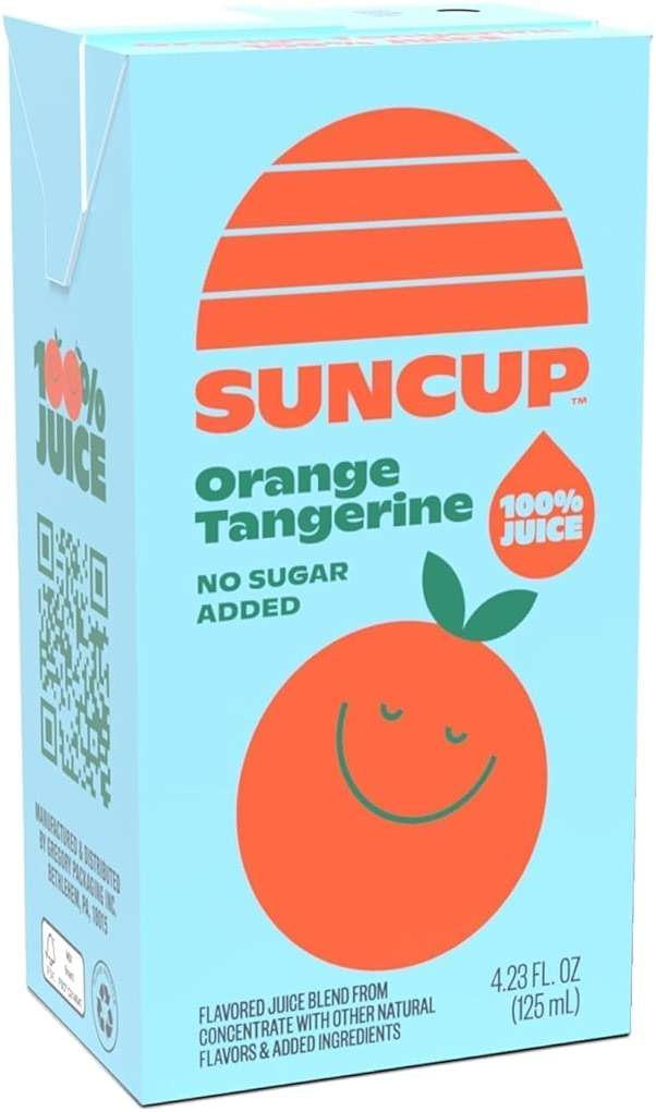 SunCup 100% Juice Boxes for Kids | No Added Sugar, No Dyes, No Preservatives | Trusted in Schools Across 49 States | SNAP EBT Eligible | Bulk Pack with Straw | 4.23 oz (40 Pack), Orange Tangerine - Image 3