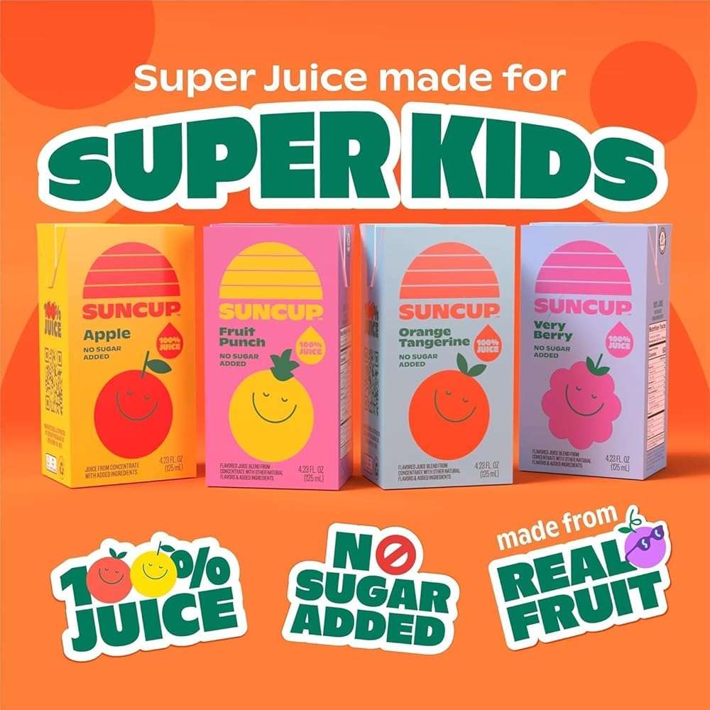 SunCup 100% Juice Boxes for Kids | No Added Sugar, No Dyes, No Preservatives | Trusted in Schools Across 49 States | SNAP EBT Eligible | Bulk Pack with Straw | 4.23 oz (40 Pack), Orange Tangerine - Image 6