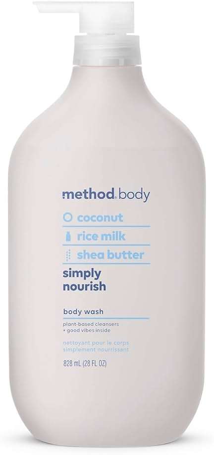 Method Body Wash, Simply Nourish, Paraben and Phthalate Free, 28 oz (Pack of 1) - Image 1