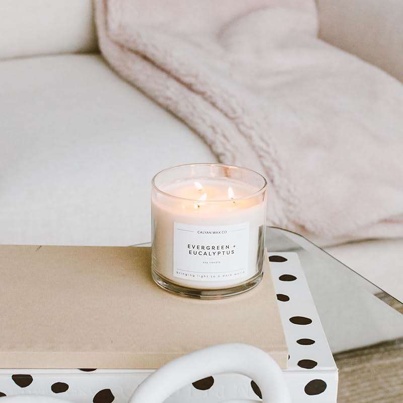 Calyan Wax Co. Seaside & Citrus 3 Wick Scented Candle - 43 Hour Burn - Luxury 3 Wick Soy Candles - Clean Soy Wax Candles - Long Lasting Large Glass Jar Candle for Home - 14.9oz - Image 7