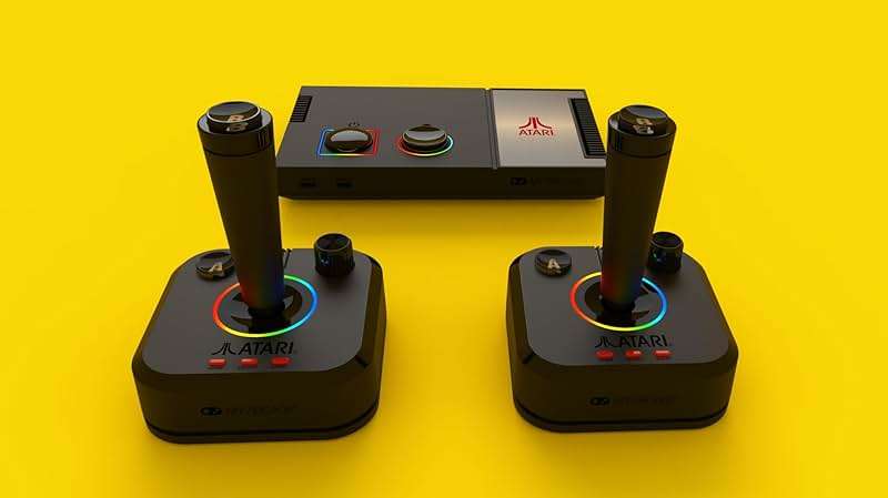 My Arcade Atari Game Station Pro: Retro Video Game Console with 200+ Games, Wireless Joysticks, RGB LED Lights - Image 2