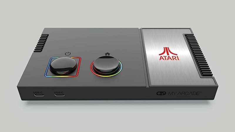 My Arcade Atari Game Station Pro: Retro Video Game Console with 200+ Games, Wireless Joysticks, RGB LED Lights - Image 6