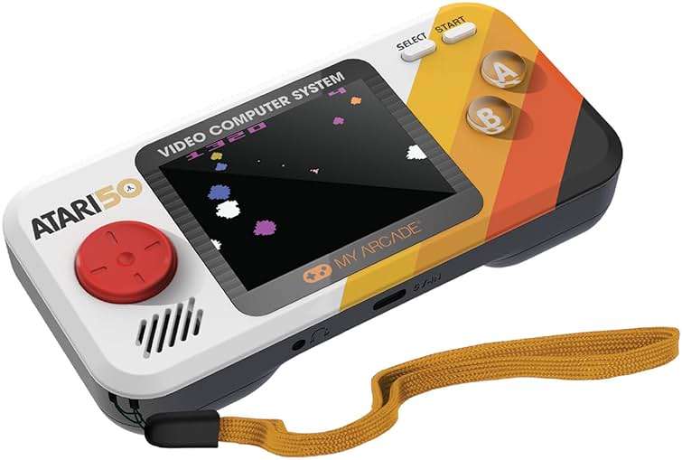 My Arcade Atari Pocket Player Pro: Handheld Portable Video Game Console with 100 Games, 2.75" Color Display, Ergonomic Design - Image 4