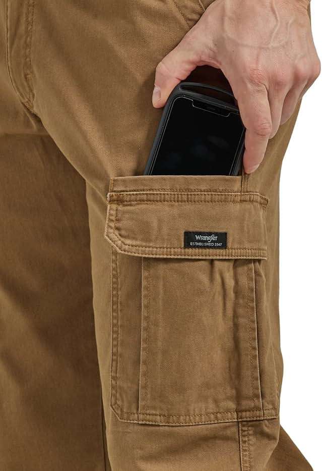 Wrangler Authentics Men's Relaxed Fit Stretch Cargo Pant - Image 4