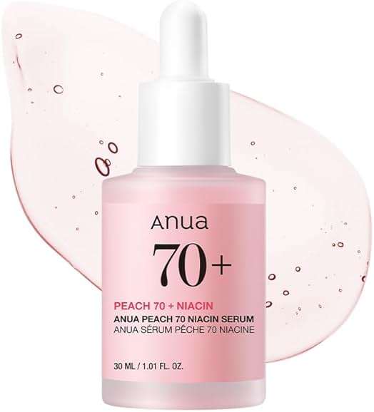 Anua Peach 70 Niacinamide Serum, Daily Glow Serum For Face, Skin Tone & Dullness Care with Vitamin B12, Lightweight, Hydrating For Glass Skin Effect, Korean Skin Care, 1.01 fl.oz - Image 1