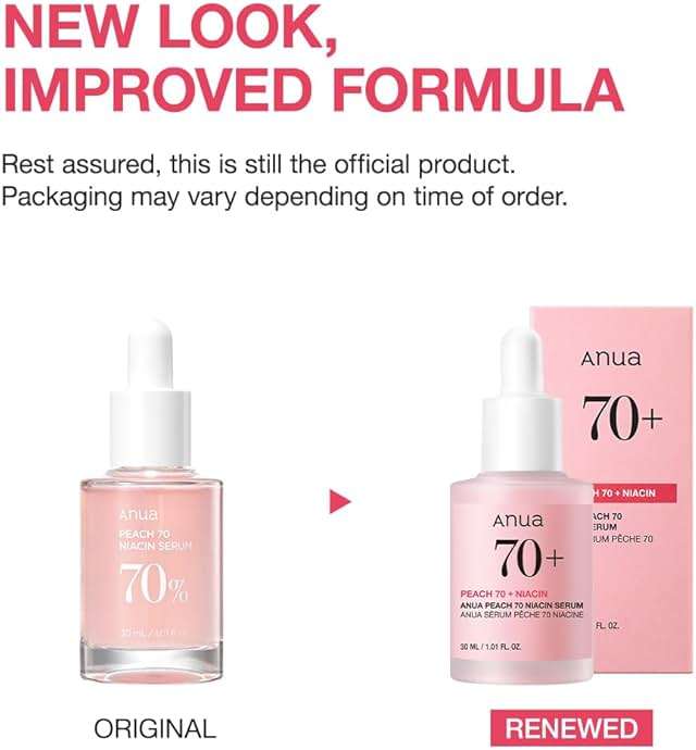 Anua Peach 70 Niacinamide Serum, Daily Glow Serum For Face, Skin Tone & Dullness Care with Vitamin B12, Lightweight, Hydrating For Glass Skin Effect, Korean Skin Care, 1.01 fl.oz - Image 2