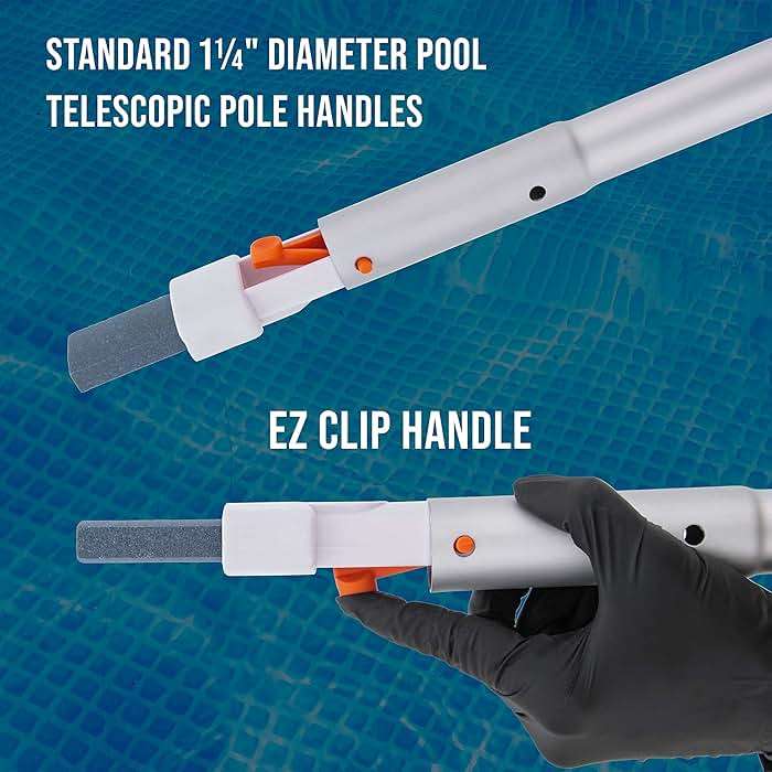 U.S. Pool Supply Pool Cleaning Pumice Stone with Pole Handle, 3 Pack - Clean Remove Rust Stains on Concrete, Calcium Build-Up on Tiles, Scrub Debris Off Walls, Floors, Steps, Corners - Image 4