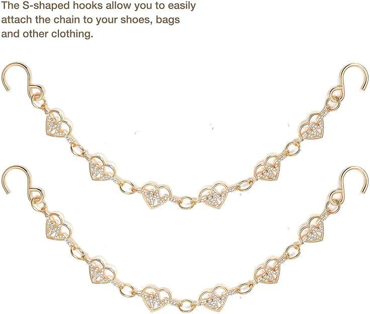 Pack of 17pcs Bling Shoe Charms for Women, Pair of Pearl Shoe Chains, 12Pcs Girly Jewelry Decoration Charms for Clog Sandals, DIY Flower Pearl Charm Accessories for Adult, Party Favors Birthday Gifts - Image 2