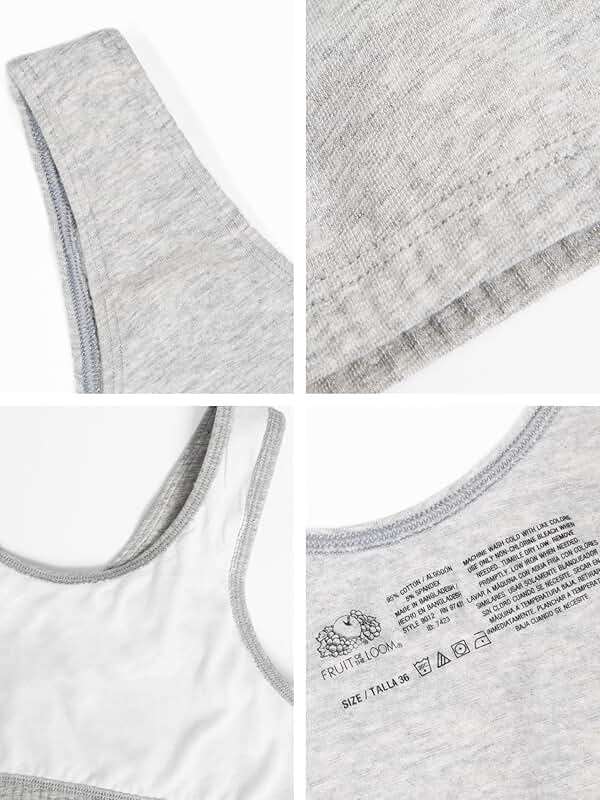 Fruit of the Loom Women's Cotton Tank Bra for Women - Ultimate Comfort & Breathable Fit - Image 6