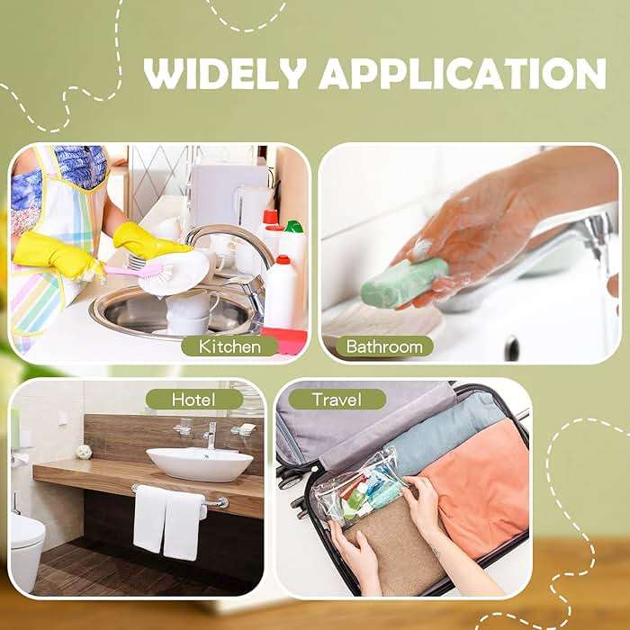 Maitys 10 Pcs Plastic Soap Dishes Non Slip Soap Saver Clear Bar Holder Tray with Holes for Shower Bathroom Kitchen Toilet Sink Counter Bath Tub Sponge 4.5 x 3 x 0.7 Inches - Image 6