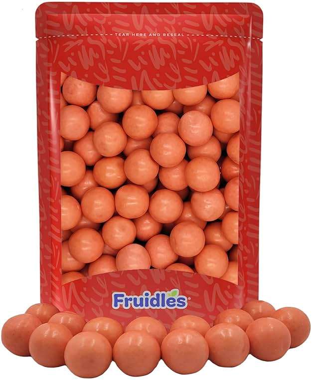 Fruidles Gum Balls Fruit Flavored, Candy Buffet Treats, Machine Size Refills, Kosher Certified Parve, 1" Inch (Strawberry Banana, Half-Pound) - Image 1