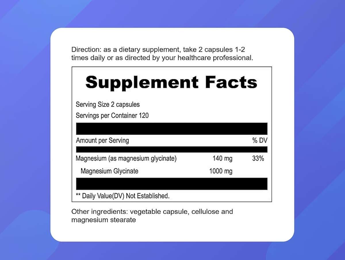 UpNourish Magnesium Glycinate Chelate 500mg Capsules - Highly Absorbable Chelated Magnesium - Pure Magnesium Supplement for Sleep & Calm Support, Nervous, Muscle & Bone Health - Image 2