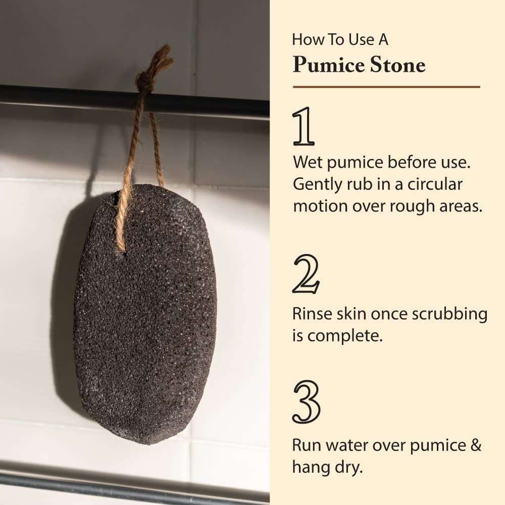 FootFitter Natural Volcanic Pumice Stone for Feet, Deep Exfoliating Scrubber Removes Calluses, Dry Skin, Cracked Heels, and Restores Smoothness - Image 4