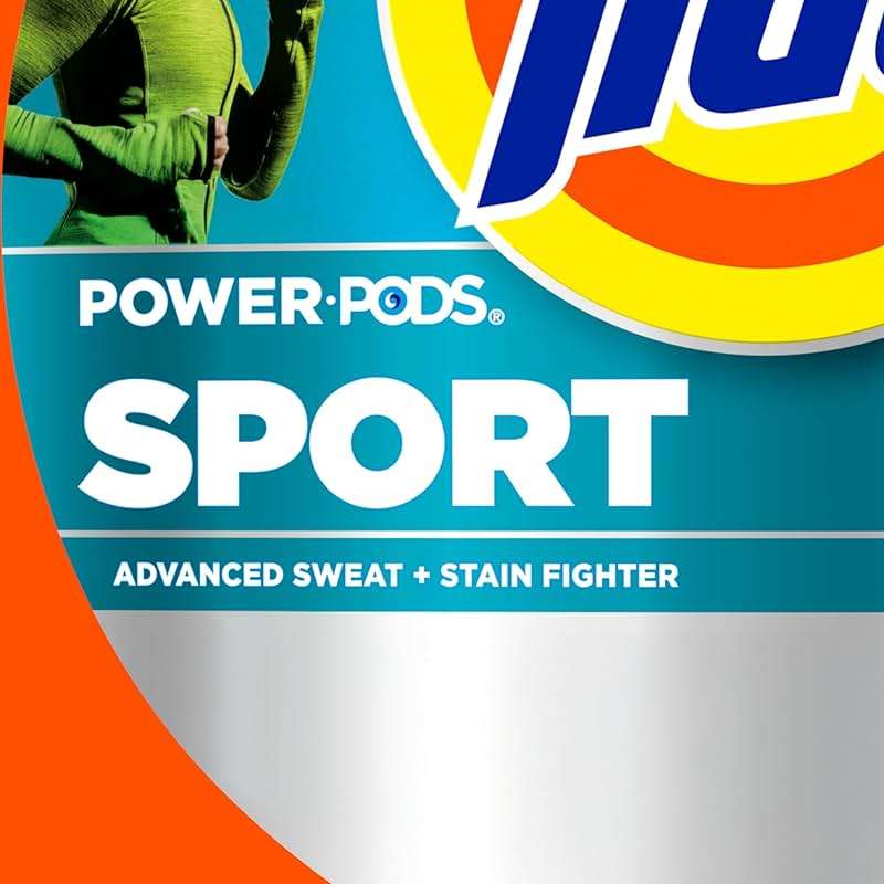 Tide Power Pods Sport Laundry Detergent Pacs, 63 Count, Advanced Sweat + Stain Fighter - Image 9