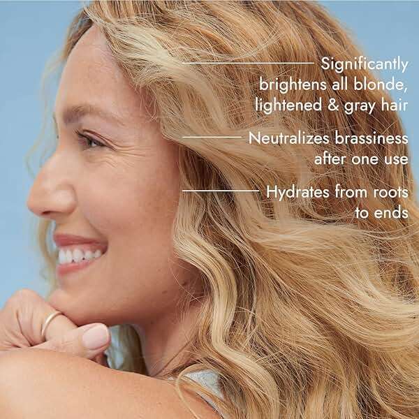 Bondbar Purple Brightening Shampoo for Blonde, Lightened & Gray Hair, Neutralizes Brassiness, Repairs, Protects, Hydrates, Vegan, CrueltyFree, 8 Fl. Oz - Image 2