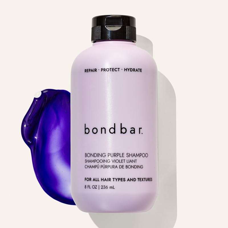 Bondbar Purple Brightening Shampoo for Blonde, Lightened & Gray Hair, Neutralizes Brassiness, Repairs, Protects, Hydrates, Vegan, CrueltyFree, 8 Fl. Oz - Image 4