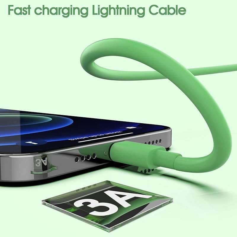 [Apple MFi Certified] iPhone Charger, 6Pack(3/3/6/6/6/10 FT) Lightning Cable Apple Charging Fast High Speed USB Compatible 14/13/12/11 Pro Max/XS MAX/XR/XS/X/8-multicolor - Image 4