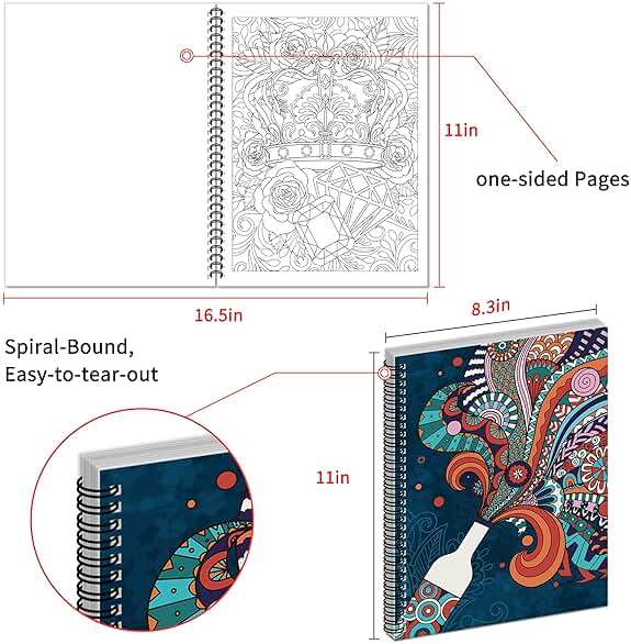 Kalysky Adult Coloring Books Set:3 Coloring Books for Adults Animal Flowers & Other Themes Designs.Coloring Books for Adults to Relax and Relieve Anxiety - Image 3