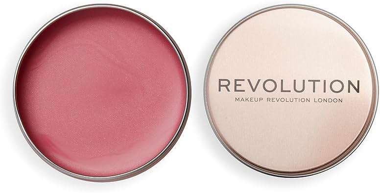 Revolution, Balm Glow, Multi-Use Cream Balm, Dewy Natural Finish for Cheeks, Lips & Lids, Sheer Color, Rose Pink, Vegan & Cruelty-Free, 1.12 oz - Image 1