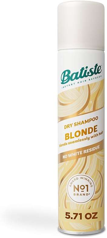 Batiste Dry Shampoo for Blonde Hair, Refresh Hair and Absorb Oil Between Washes, Waterless Shampoo for Added Hair Texture and Body, 5.71 oz - Image 1