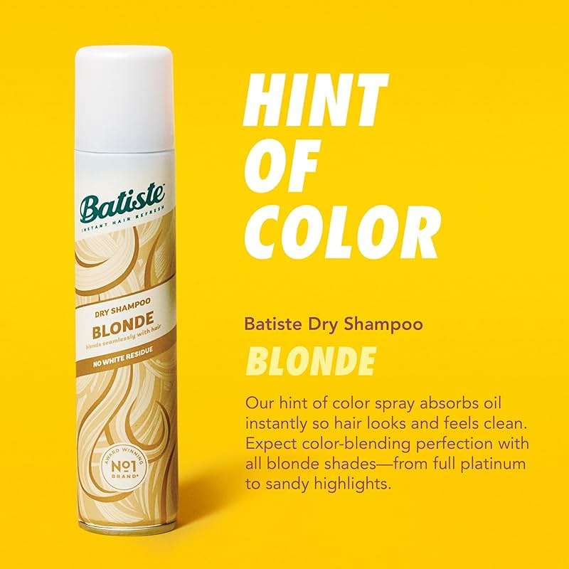 Batiste Dry Shampoo for Blonde Hair, Refresh Hair and Absorb Oil Between Washes, Waterless Shampoo for Added Hair Texture and Body, 5.71 oz - Image 2