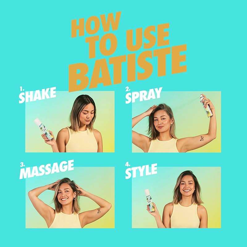 Batiste Dry Shampoo for Blonde Hair, Refresh Hair and Absorb Oil Between Washes, Waterless Shampoo for Added Hair Texture and Body, 5.71 oz - Image 3